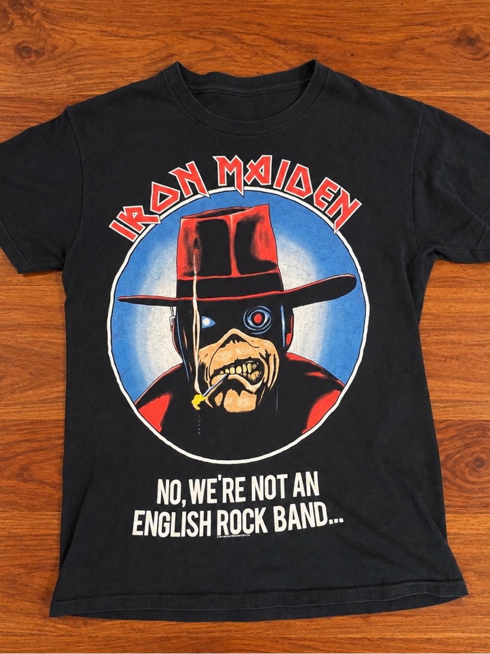 Iron Maiden Men's Small Tour T Shirt
1987 California Graphic Double Sided